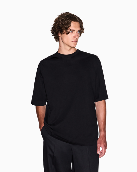 Футболка Armani Exchange с надписью в тон 1159847966 (Черный XL)