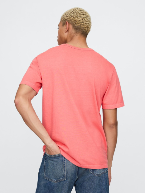 Мужская футболка GAP 1159847975 (Розовый XL)