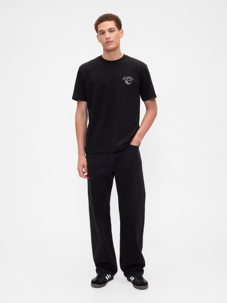 Футболка мужская GAP с принтом сзади 1159848150 (Черный M)