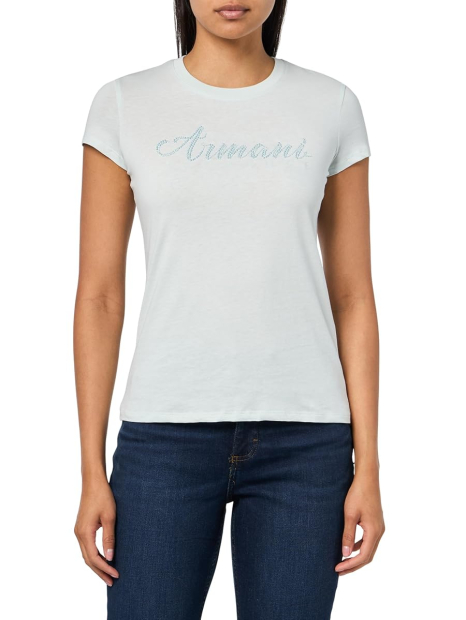 Жіноча футболка Armani Exchange з бісером 1159848118 (Зелений L)