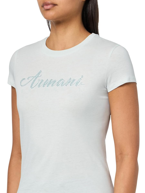 Жіноча футболка Armani Exchange з бісером 1159848118 (Зелений L)