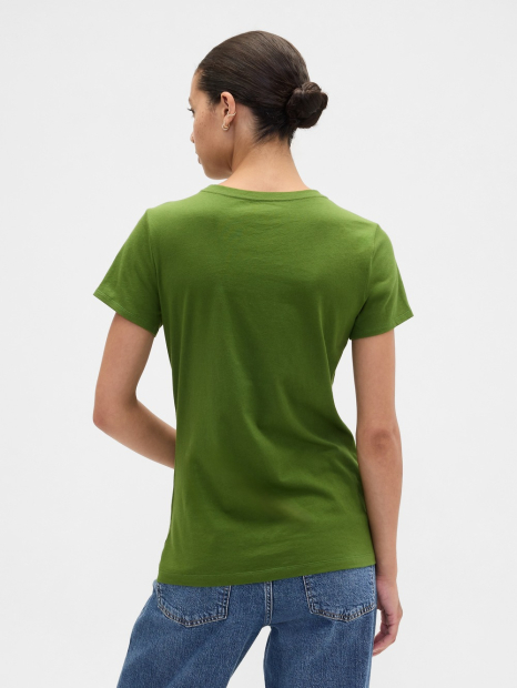 Жіноча футболка GAP з логотипом 1159848144 (Зелений S)