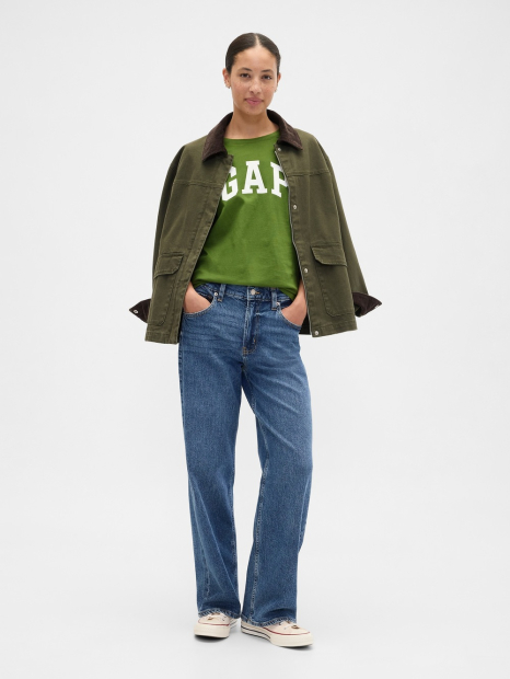 Жіноча футболка GAP з логотипом 1159848144 (Зелений S)