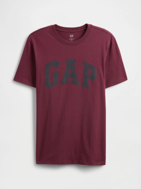 Футболка мужская GAP с логотипом 1159848629 (Бордовый XS)