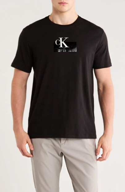 Мужская футболка Calvin Klein с логотипом 1159848244 (Черный M)