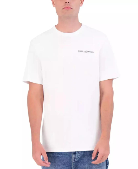 Мужская футболка Karl Lagerfeld Paris с логотипом 1159848343 (Белый XXL)