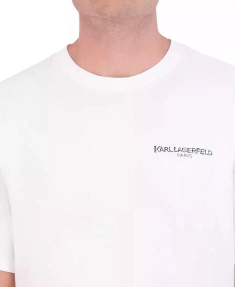 Мужская футболка Karl Lagerfeld Paris с логотипом 1159848343 (Белый XXL)