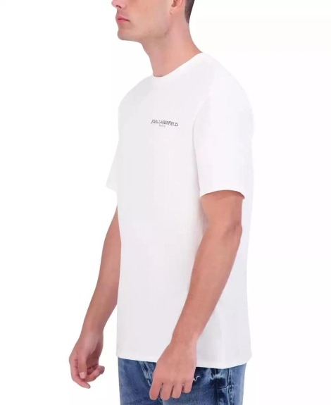 Мужская футболка Karl Lagerfeld Paris с логотипом 1159848343 (Белый XXL)
