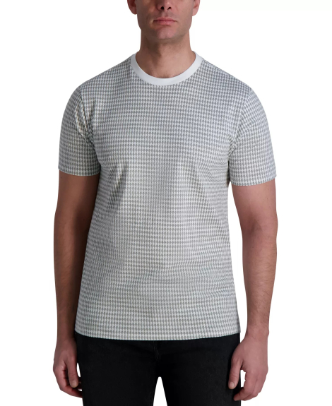 Мужская футболка Karl Lagerfeld Paris с принтом 1159848351 (Белый/Серый M)