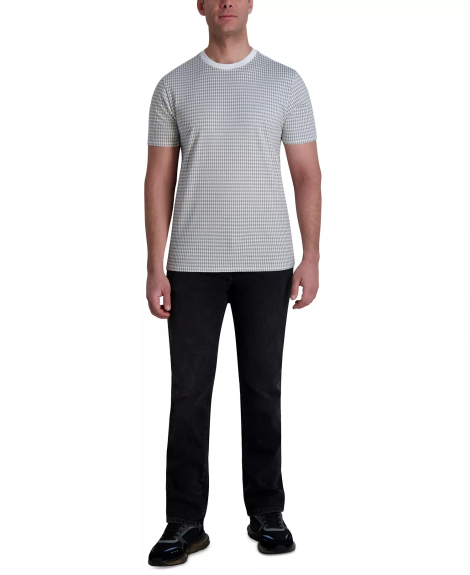 Мужская футболка Karl Lagerfeld Paris с принтом 1159848351 (Белый/Серый M)