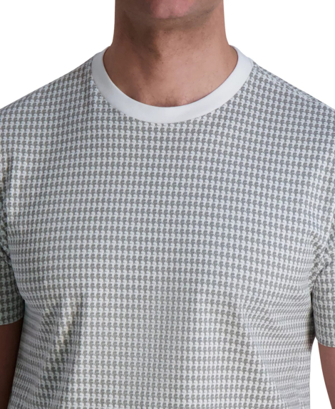 Мужская футболка Karl Lagerfeld Paris с принтом 1159848351 (Белый/Серый M)