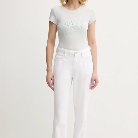 Женская футболка Armani Exchange с логотипом 1159848394 (Бирюзовый XXL)