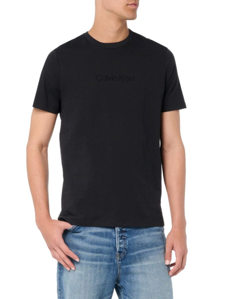 Чоловічі футболки з логотипом Calvin Klein 1159848493 (Чорний S)