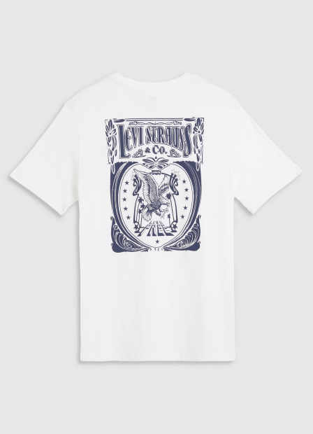 Футболка мужская Levi's с принтом 1159848548 (Белый S)