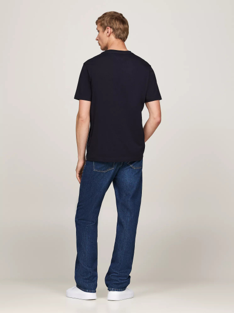 Мужская футболка Tommy Hilfiger с логотипом 1159848685 (Синий M)