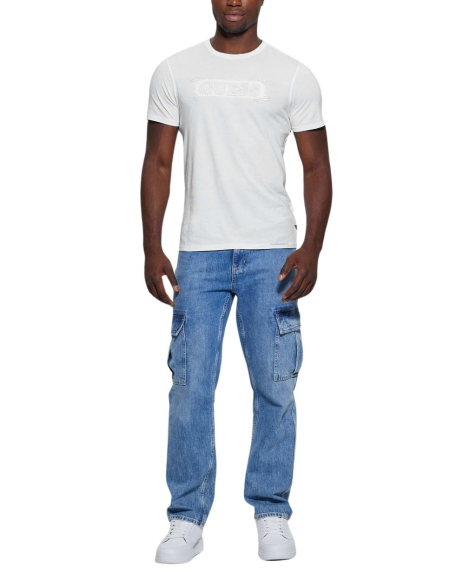 Чоловічі футболки Guess з логотипом 1159848767 (Білий XXL)