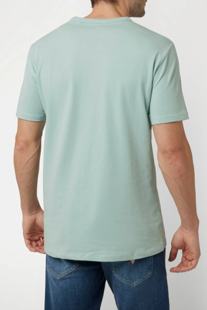 Чоловічі футболки Guess з логотипом 1159848808 (Зелений XXL)