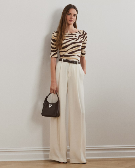 Женская футболка Ralph Lauren 1159848922 (Бежевый/Коричневый XS)