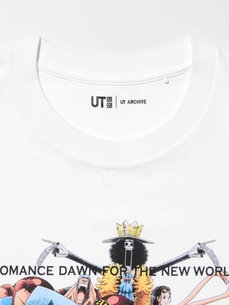 Футболка UT Archive One Piece UNIQLO с принтом 1159849053 (Белый XL)