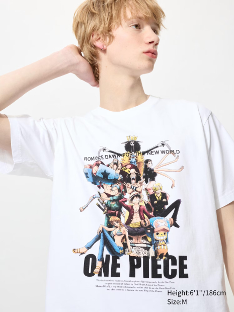 Футболка UT Archive One Piece UNIQLO с принтом 1159849053 (Белый XL)