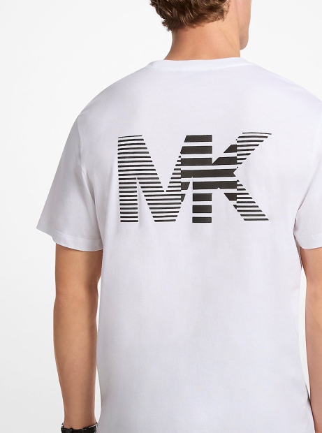 Мужская футболка Michael Kors с логотипом 1159849293 (Белый L)