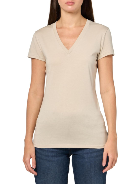 Женская футболка Armani Exchange 1159849559 (Бежевый S)