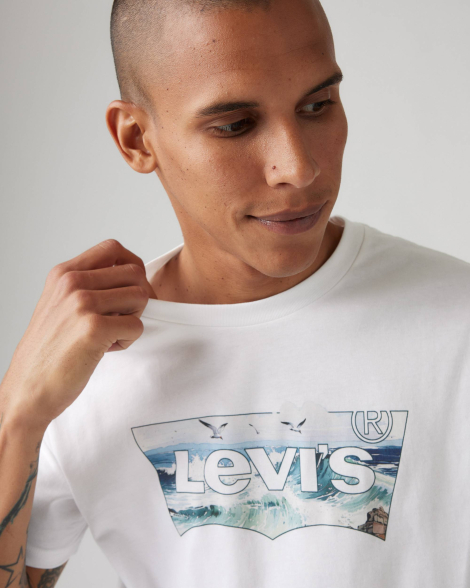 Футболка чоловіча Levi's 1159849599 (Білий XL)