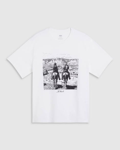 Футболка мужская Levi's с принтом 1159849609 (Белый M)