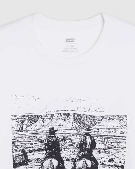 Футболка мужская Levi's с принтом 1159849609 (Белый M)