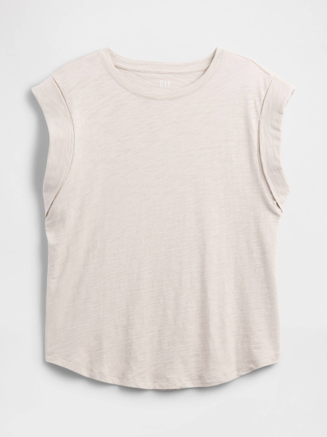 Женская футболка GAP 1159849641 (Бежевый M)