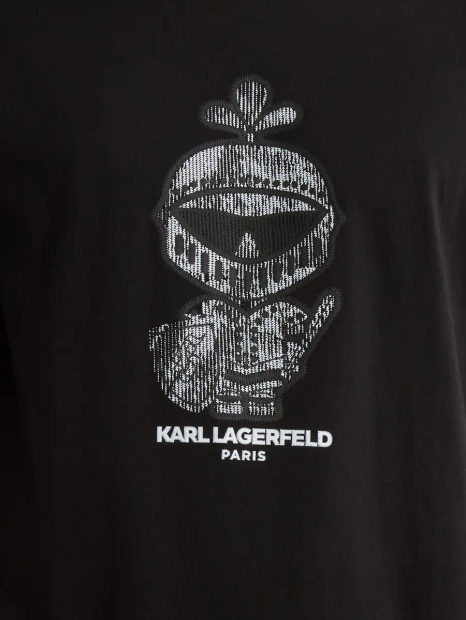 Жіноча футболка Karl Lagerfeld Paris з принтом 1159849656 (Чорний L)