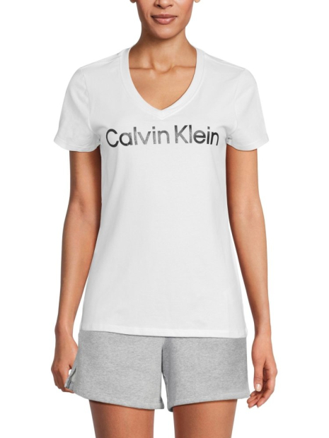 Женская футболка Calvin Klein с логотипом 1159849669 (Белый XS)