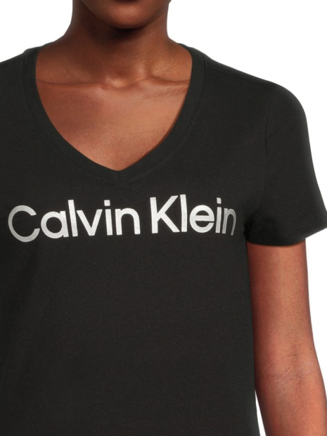 Женская футболка Calvin Klein с логотипом 1159849671 (Черный XS)