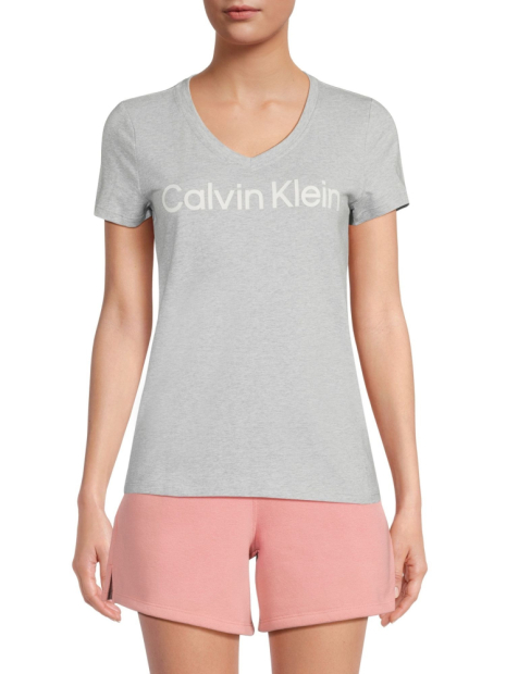 Женская футболка Calvin Klein с логотипом 1159849673 (Серый XS)