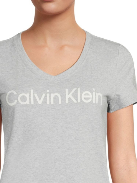 Женская футболка Calvin Klein с логотипом 1159849673 (Серый XS)