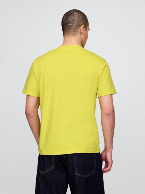 Футболка мужская GAP с принтом 1159849729 (Желтый L)