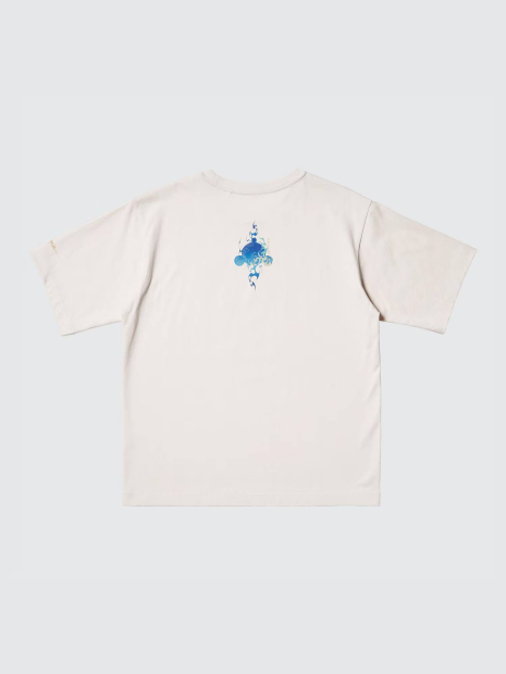 Футболка UNIQLO с принтом SKULLPANDA 1159849746 (Молочный S)