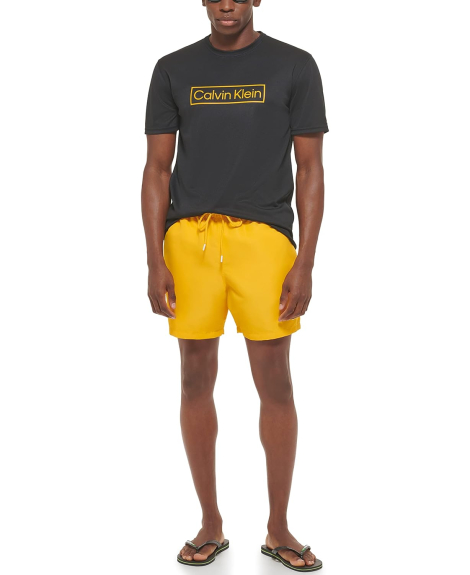 Мужская футболка Calvin Klein с защитой от УФ-лучей UPF 40+ 1159849761 (Черный S)