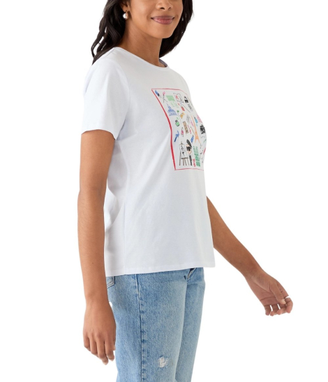 Жіноча футболка Karl Lagerfeld Paris з принтом 1159849816 (Білий S)