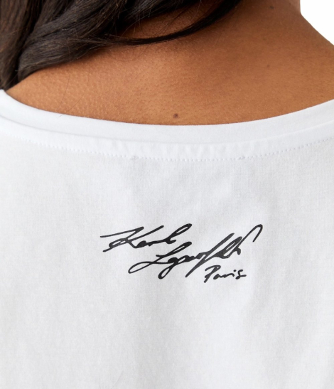 Жіноча футболка Karl Lagerfeld Paris з принтом 1159849816 (Білий S)