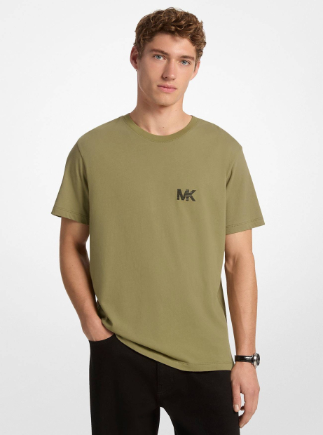 Мужская футболка Michael Kors с логотипом 1159850050 (Зеленый XL)