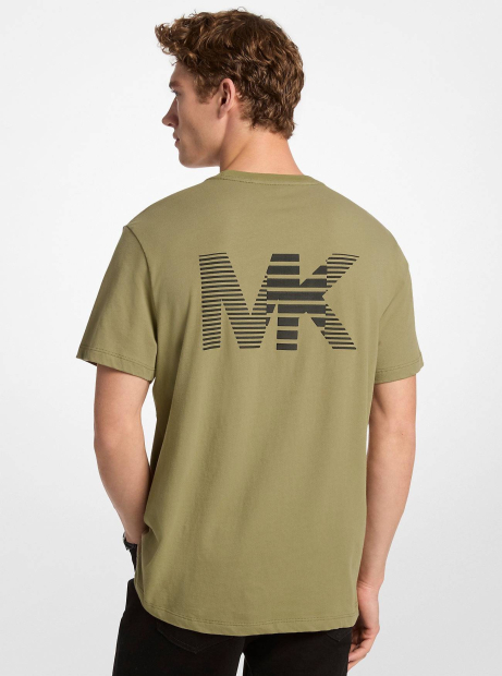 Мужская футболка Michael Kors с логотипом 1159850050 (Зеленый XL)