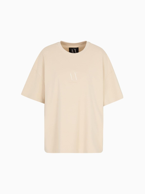 Женская футболка Armani Exchange с логотипом 1159850114 (Бежевый XXL)