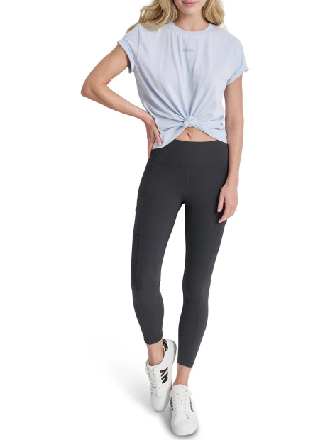 Женская футболка DKNY с логотипом из бусин 1159850333 (Голубой L)