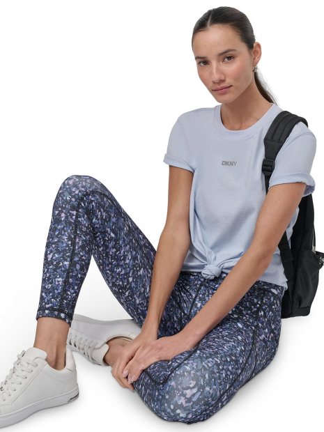 Женская футболка DKNY с логотипом из бусин 1159850333 (Голубой L)