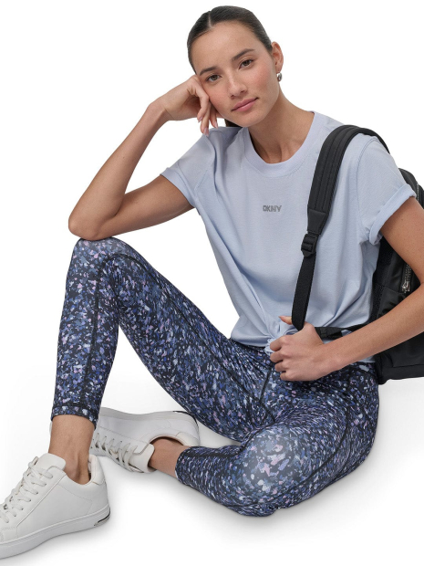 Женская футболка DKNY с логотипом из бусин 1159850333 (Голубой L)