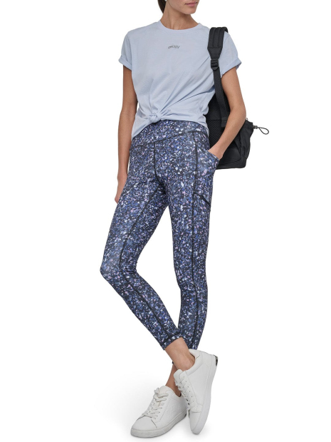 Женская футболка DKNY с логотипом из бусин 1159850333 (Голубой L)