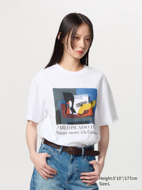 Футболка UNIQLO UT Graphic з принтом Pablo Picasso 1159850341 (Білий 3XL)