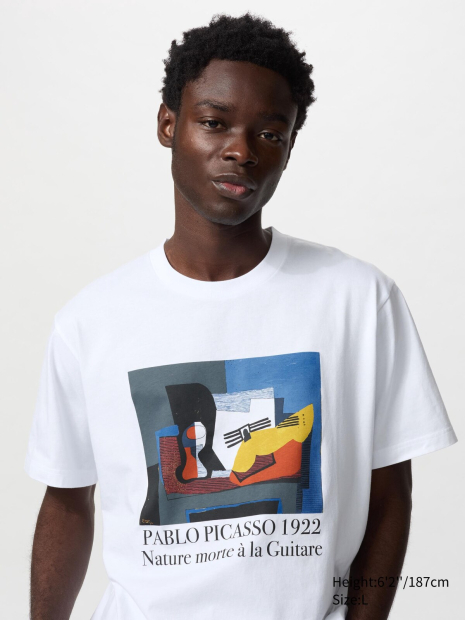 Футболка UNIQLO UT Graphic з принтом Pablo Picasso 1159850341 (Білий 3XL)