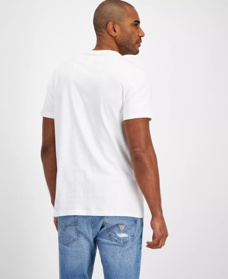 Чоловічі футболки Guess з принтом 1159850469 (Білий XXL)